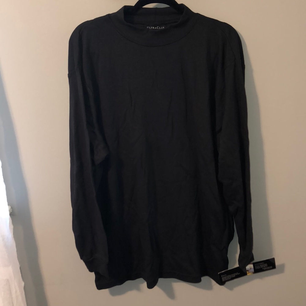 Men’s black turtleneck